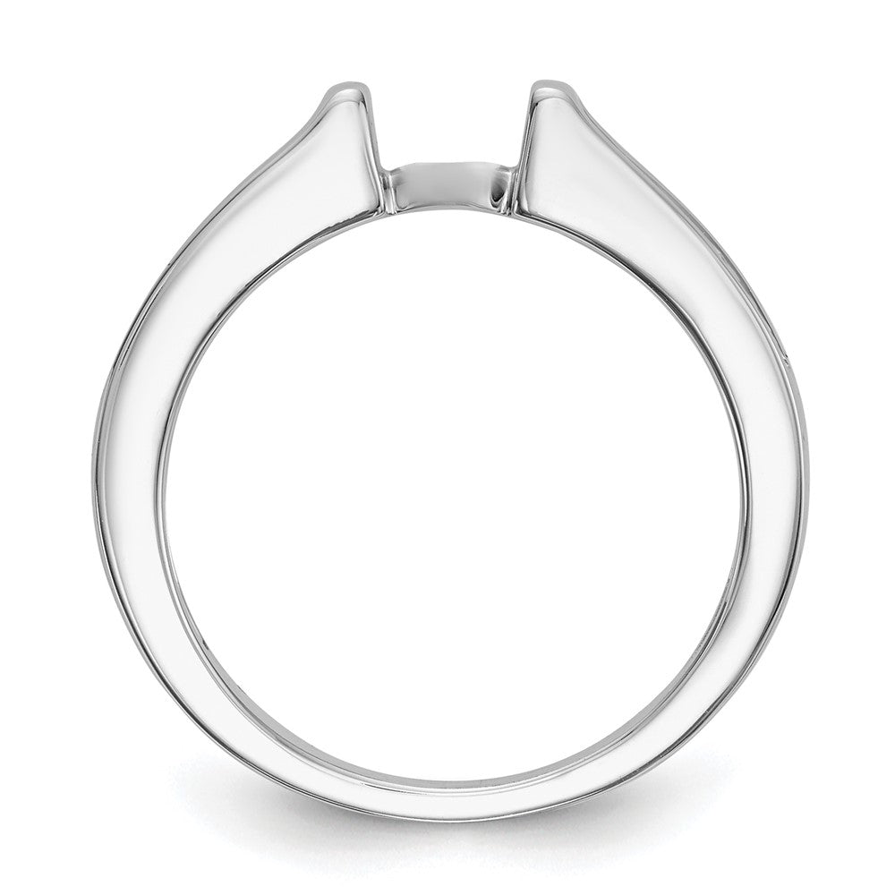 14K White Gold Peg Set 1/4 carat Channel-set Diamond Semi-mount Engagement Ring