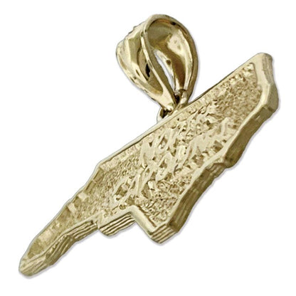 14K Gold North Carolina State Map Pendant