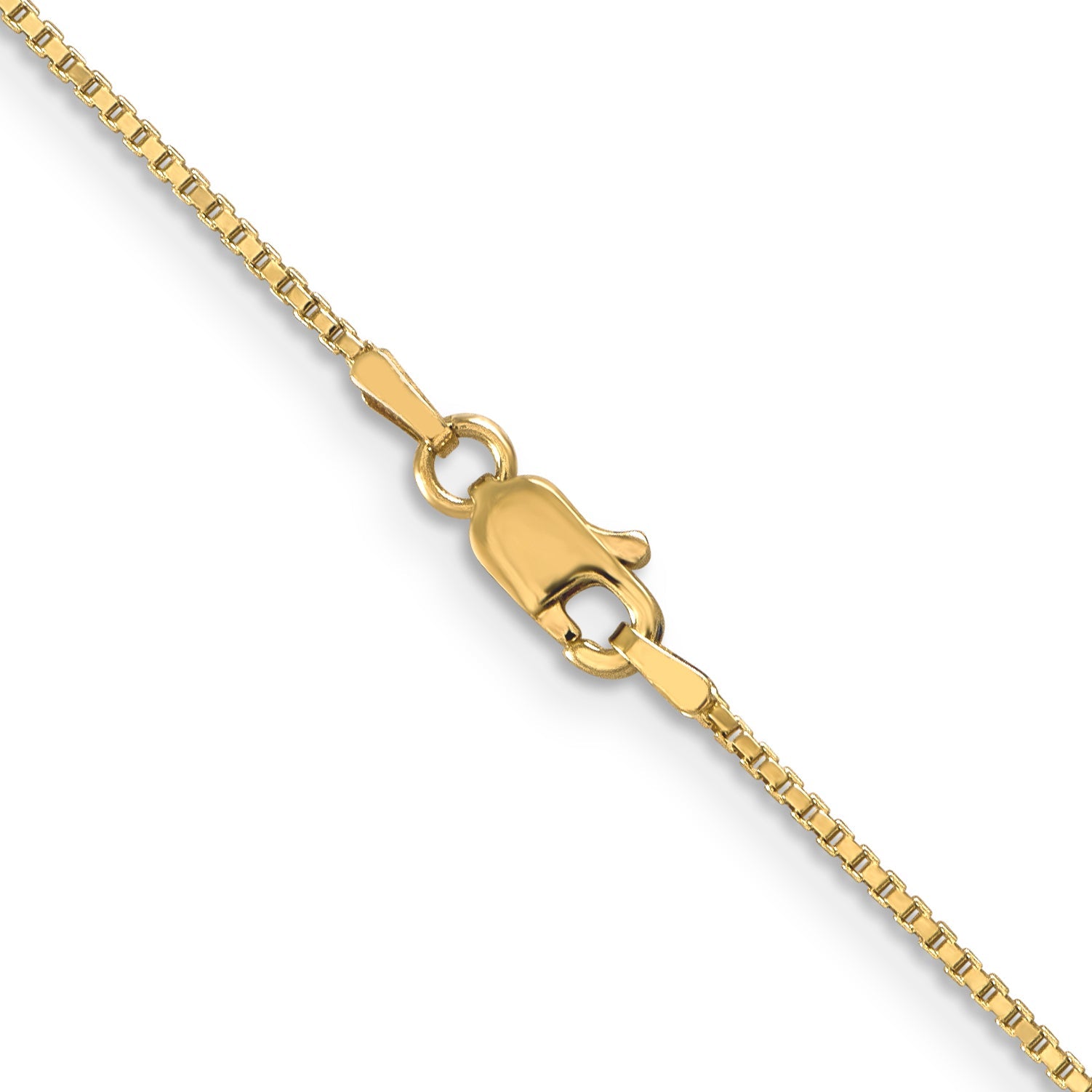 3 Inch 14K Yellow Gold 1mm Box Chain Necklace