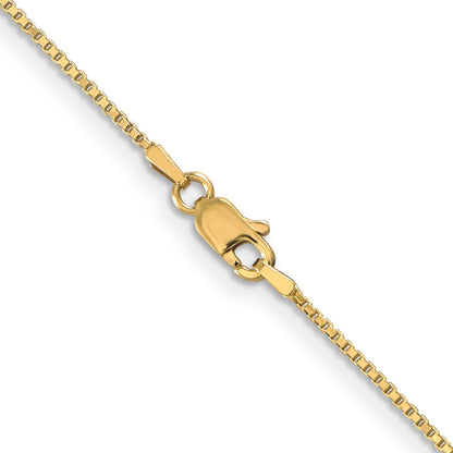 3 Inch 14K Yellow Gold 1mm Box Chain Necklace