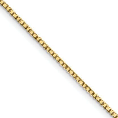 2 Inch 10K Yellow Gold .9mm Box Chain Necklace