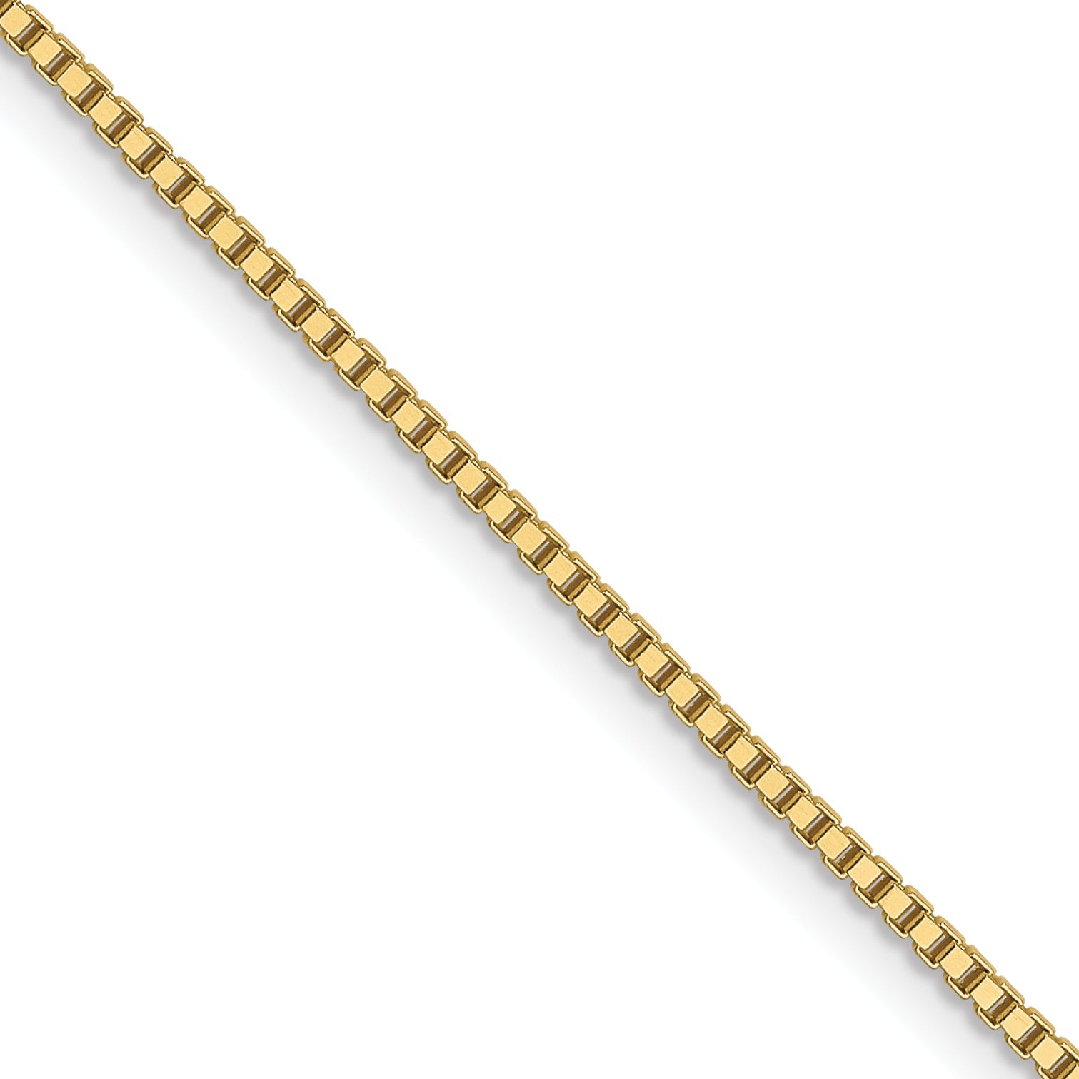 16 Inch 10K Yellow Gold .9mm Box Chain Necklace