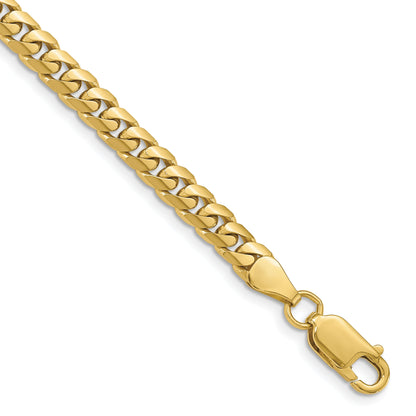 7 Inch 10K Yellow Gold 5mm Solid Miami Cuban Chain Bracelet