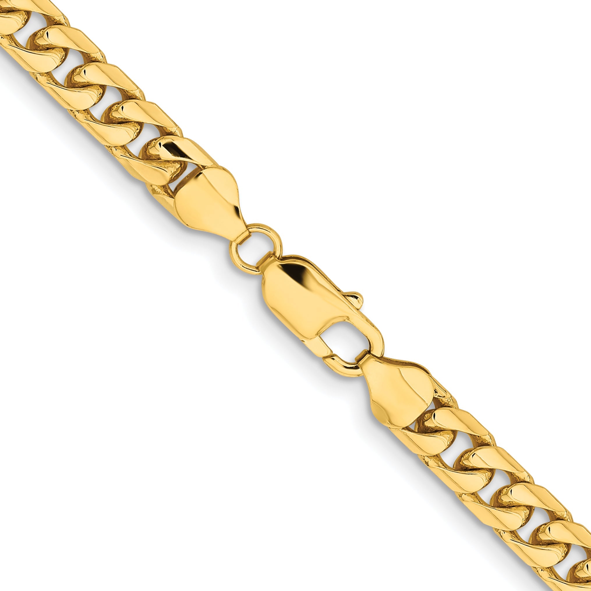 22 Inch 10K Yellow Gold 6.75mm Solid Miami Cuban Chain Necklace