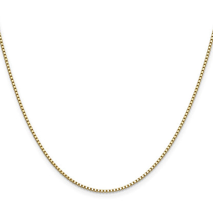 24 Inch 10K Yellow Gold 1.1mm Box Chain Necklace