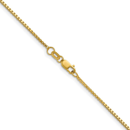 24 Inch 10K Yellow Gold 1.1mm Box Chain Necklace