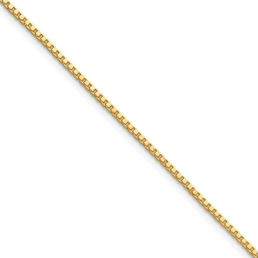 24 Inch 10K Yellow Gold 1.1mm Box Chain Necklace