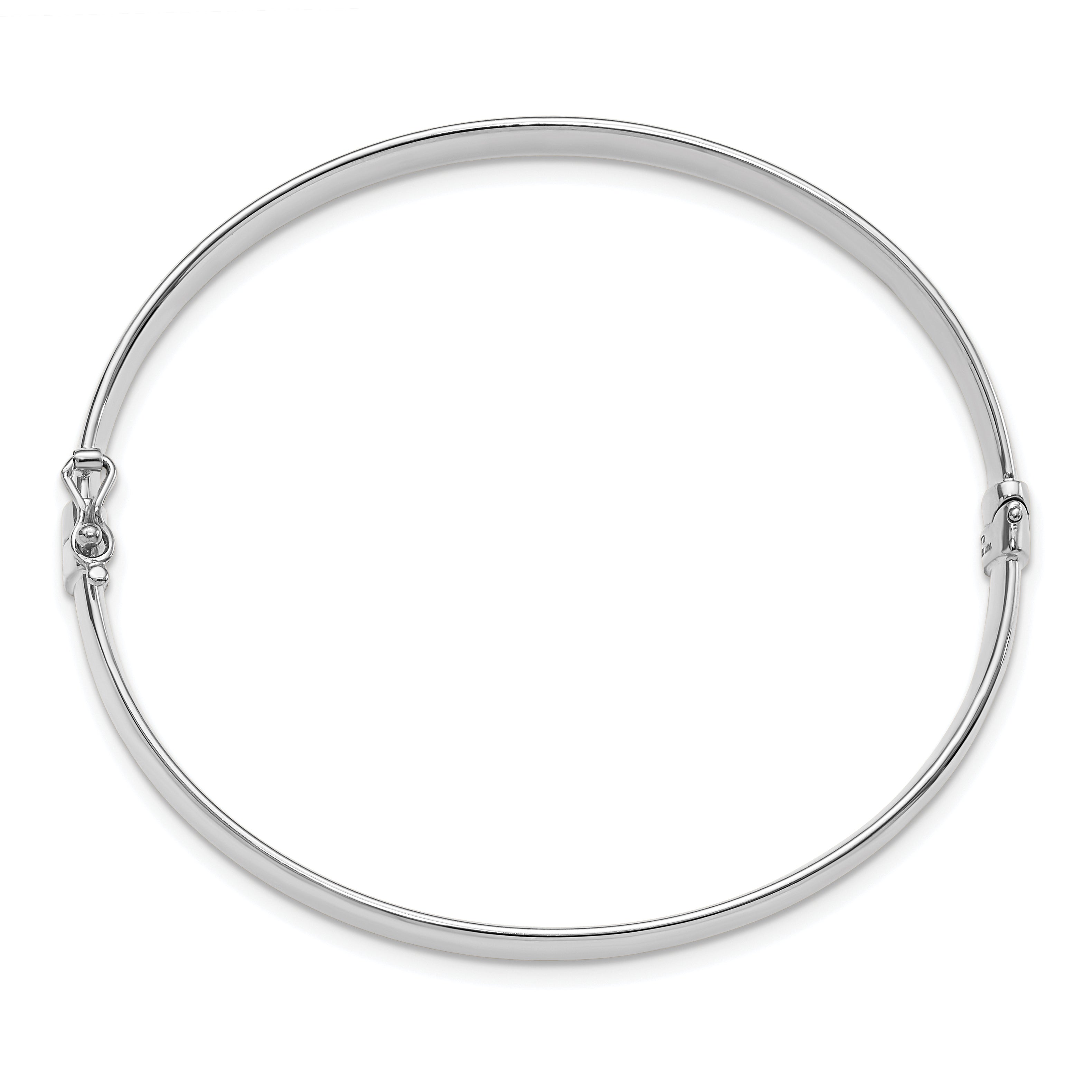 10K White Gold 5.9mm Bangle