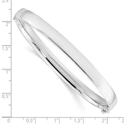 10K White Gold 5.9mm Bangle