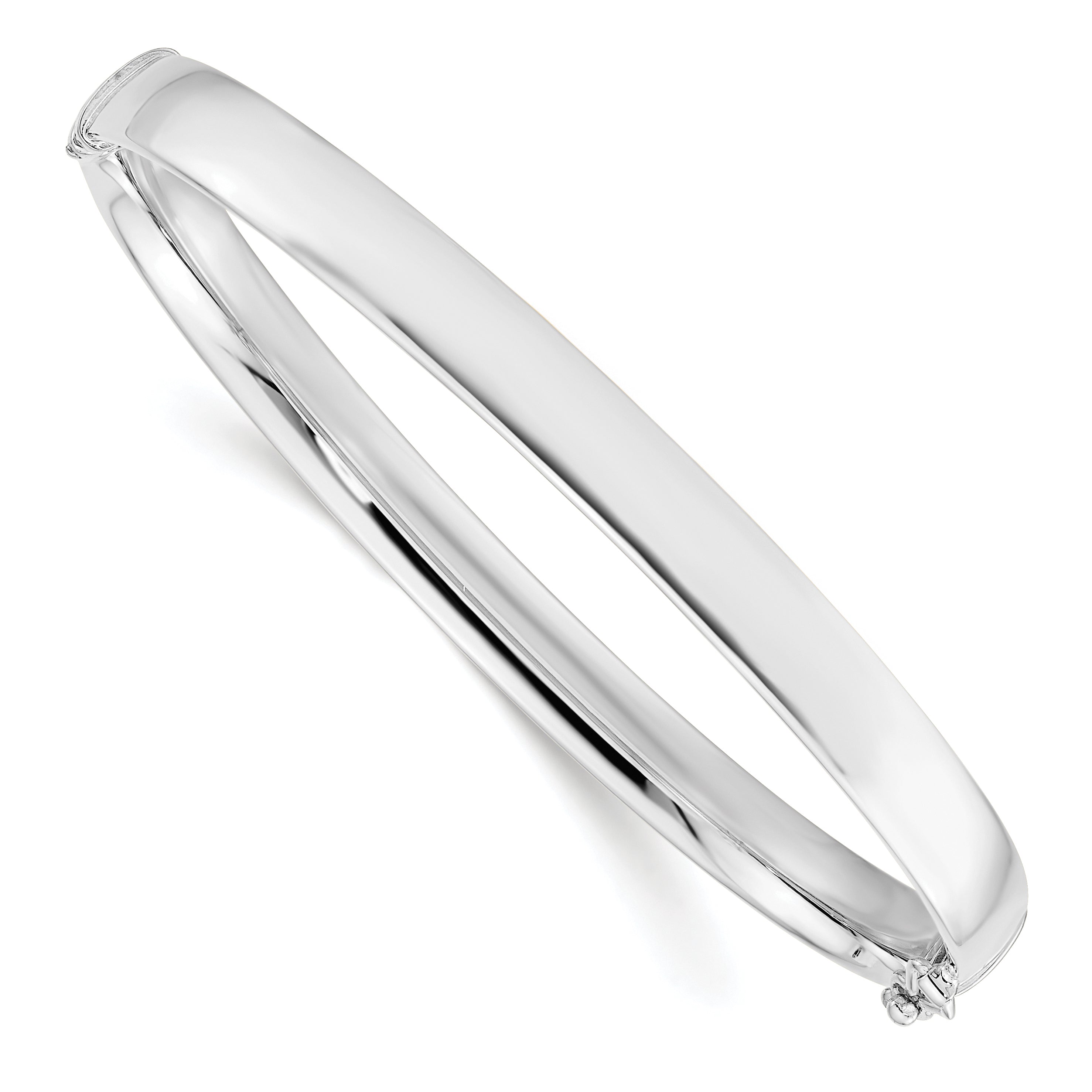10K White Gold 5.9mm Bangle