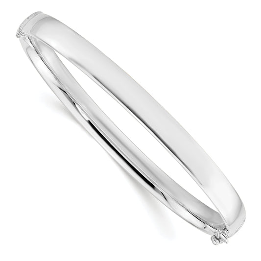 10K White Gold 5.9mm Bangle