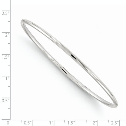 10K White Gold Slip-On Bangle