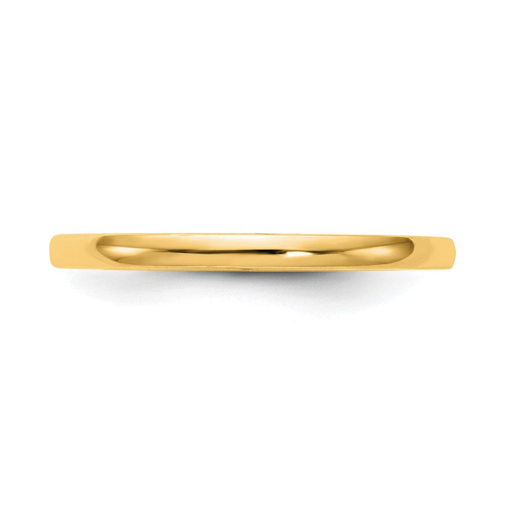 14K Yellow Gold Polished Wedding Band Ring