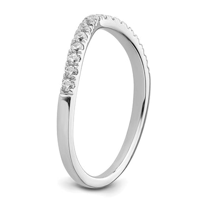 True Origin 14K White Gold 1/2 carat Lab Grown Diamond VS+ F+ Set of Two Complete Wedding Band Rings