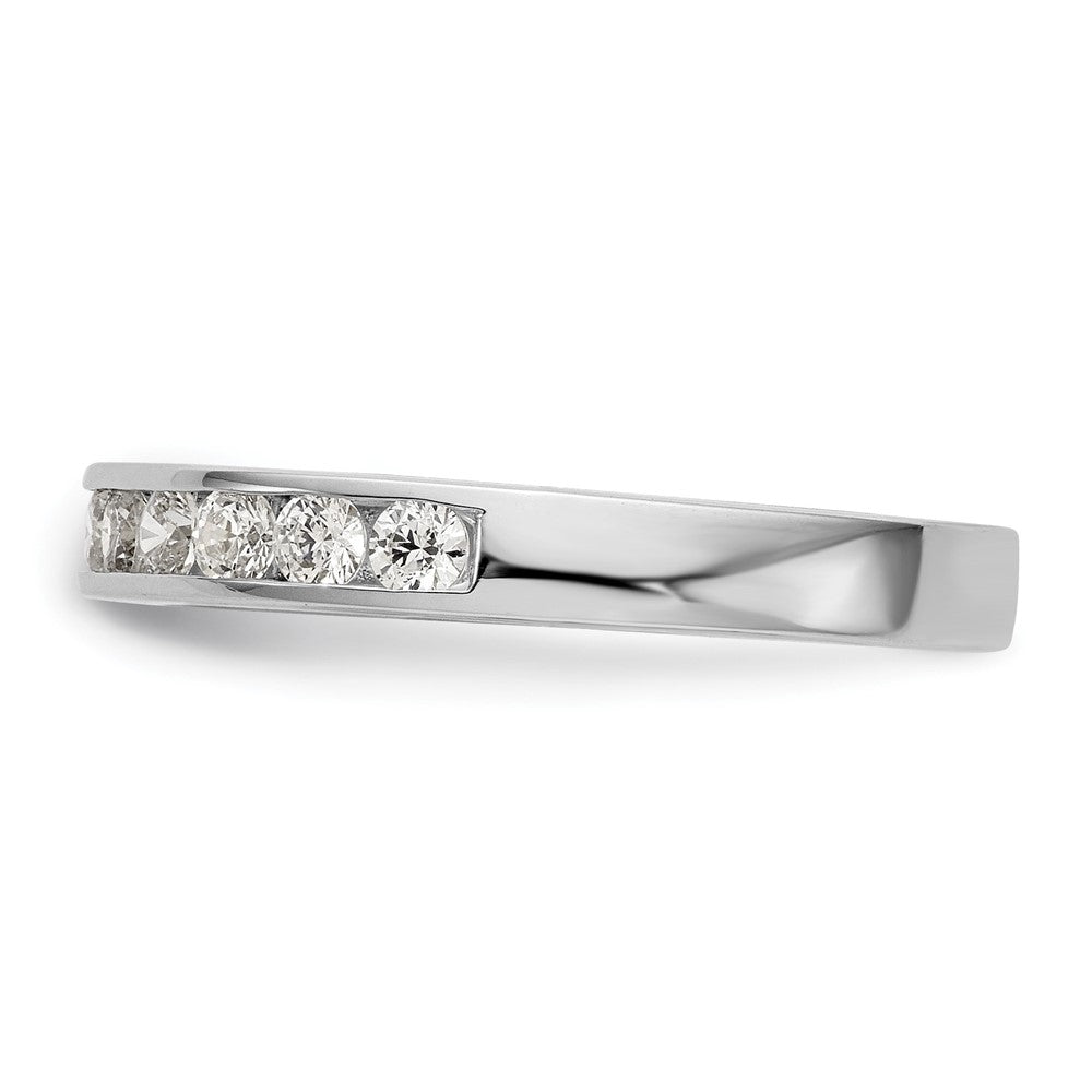 14K White Gold 1/2 carat Lab Grown Diamond VS/SI+ G+ Complete Wedding Band Ring