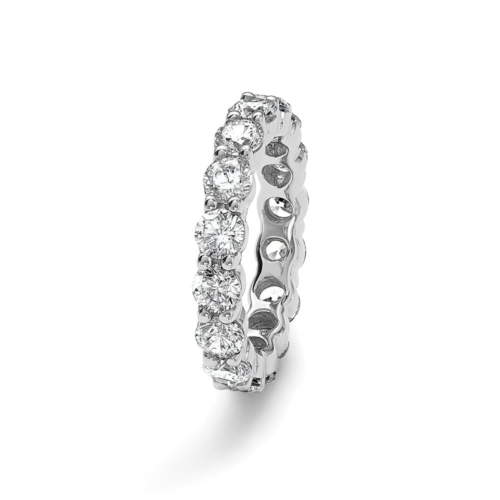14k White Gold SI2-I1(H/I) Shared Prong Eternity Wedding Band Ring RF800 Quality Dias.