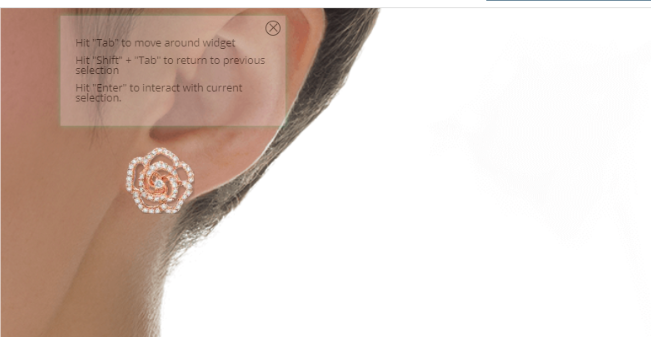 1/3 CT. T.W. Diamond Rose Stud Earrings in 14K Rose Gold