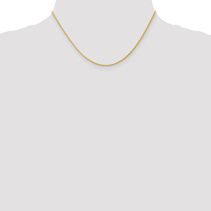 16 Inch 14K 1.3mm D/C Wheat Chain Necklace