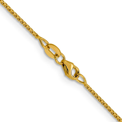 20 Inch 14K 1mm D/C Open Franco Chain Necklace