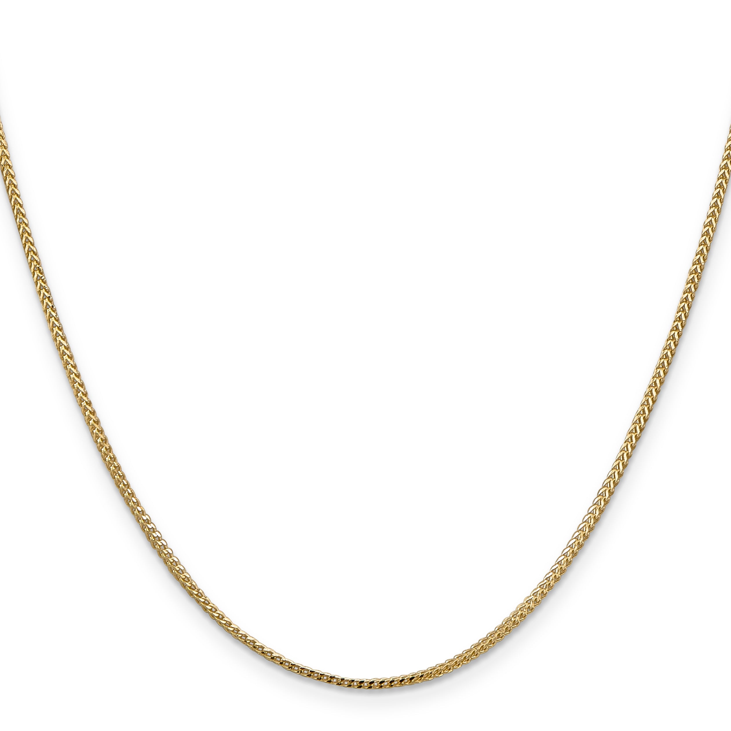 16 Inch 14K 1.1mm Franco Chain Necklace