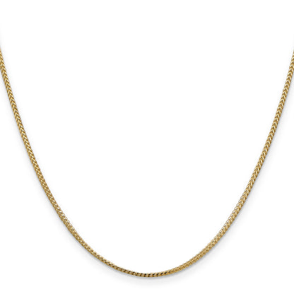 16 Inch 14K 1.1mm Franco Chain Necklace
