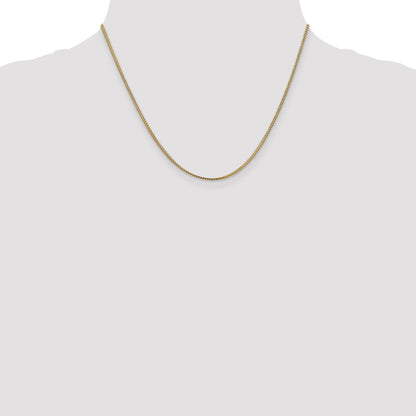 18 Inch 14K 1.1mm Franco Chain Necklace