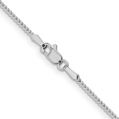 16 Inch 14K White Gold 1.1mm Franco Chain Necklace