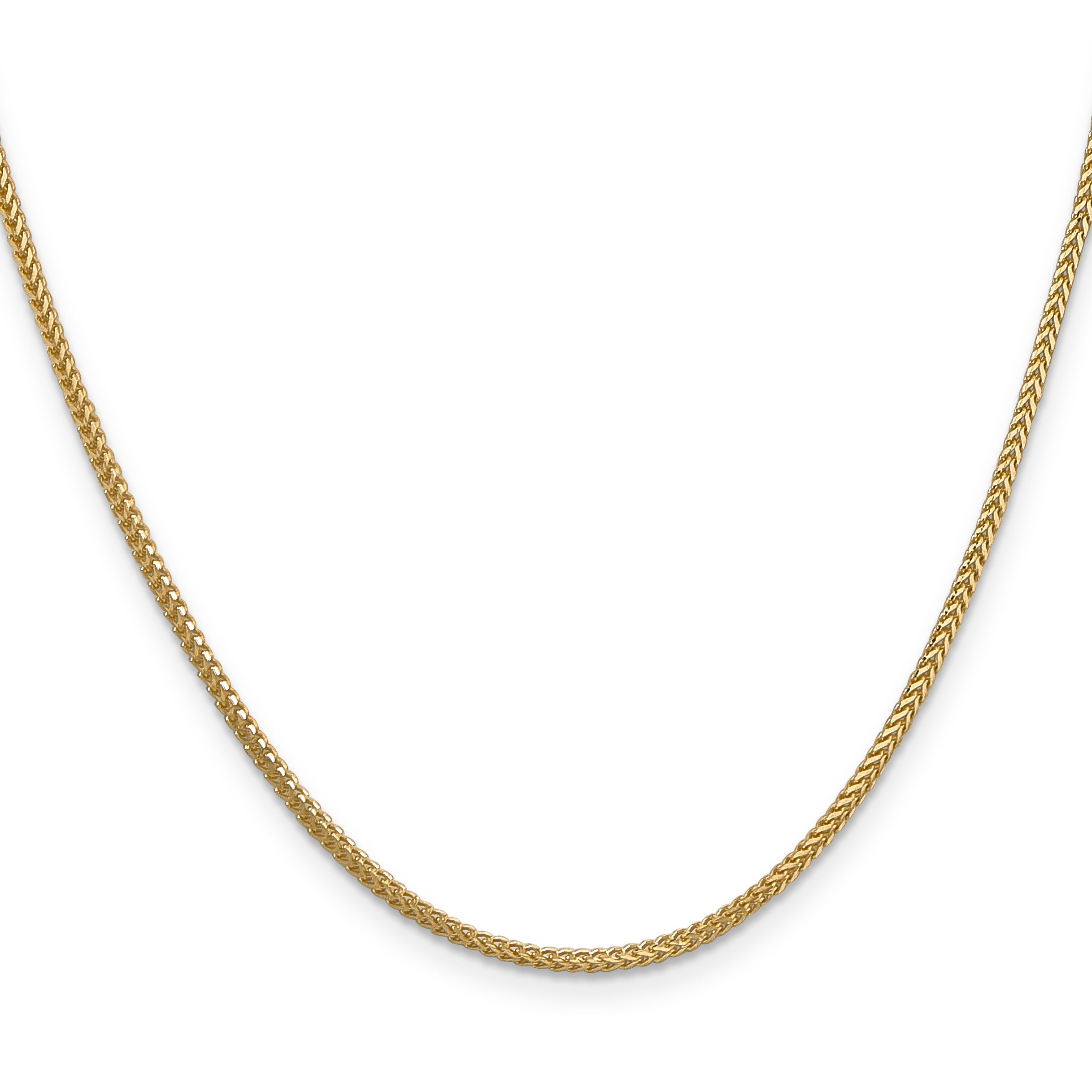 18 Inch 14K 1.25mm Franco Chain Necklace