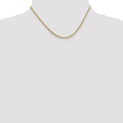 16 Inch 14K 1.25mm Franco Chain Necklace