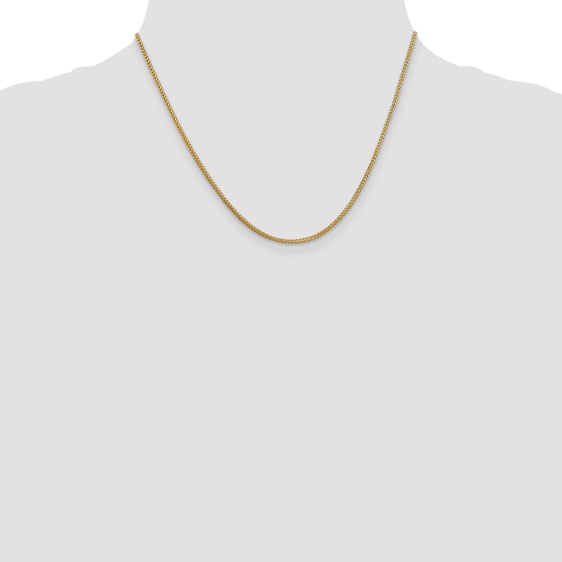 18 Inch 14K 1.25mm Franco Chain Necklace