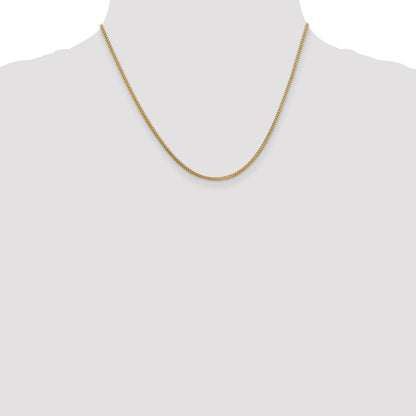 18 Inch 14K 1.25mm Franco Chain Necklace