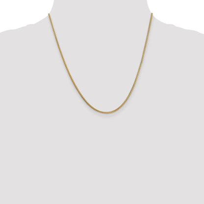 20 Inch 14K 1.25mm Franco Chain Necklace