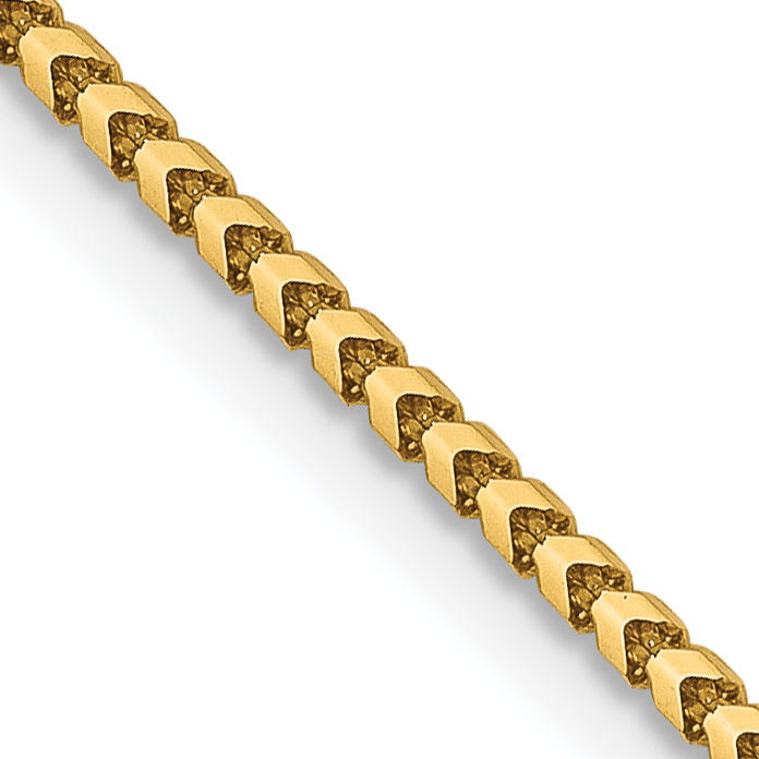 18 Inch 14K 1.25mm Franco Chain Necklace