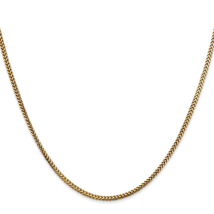 24 Inch 14K 1.5mm Franco Chain Necklace