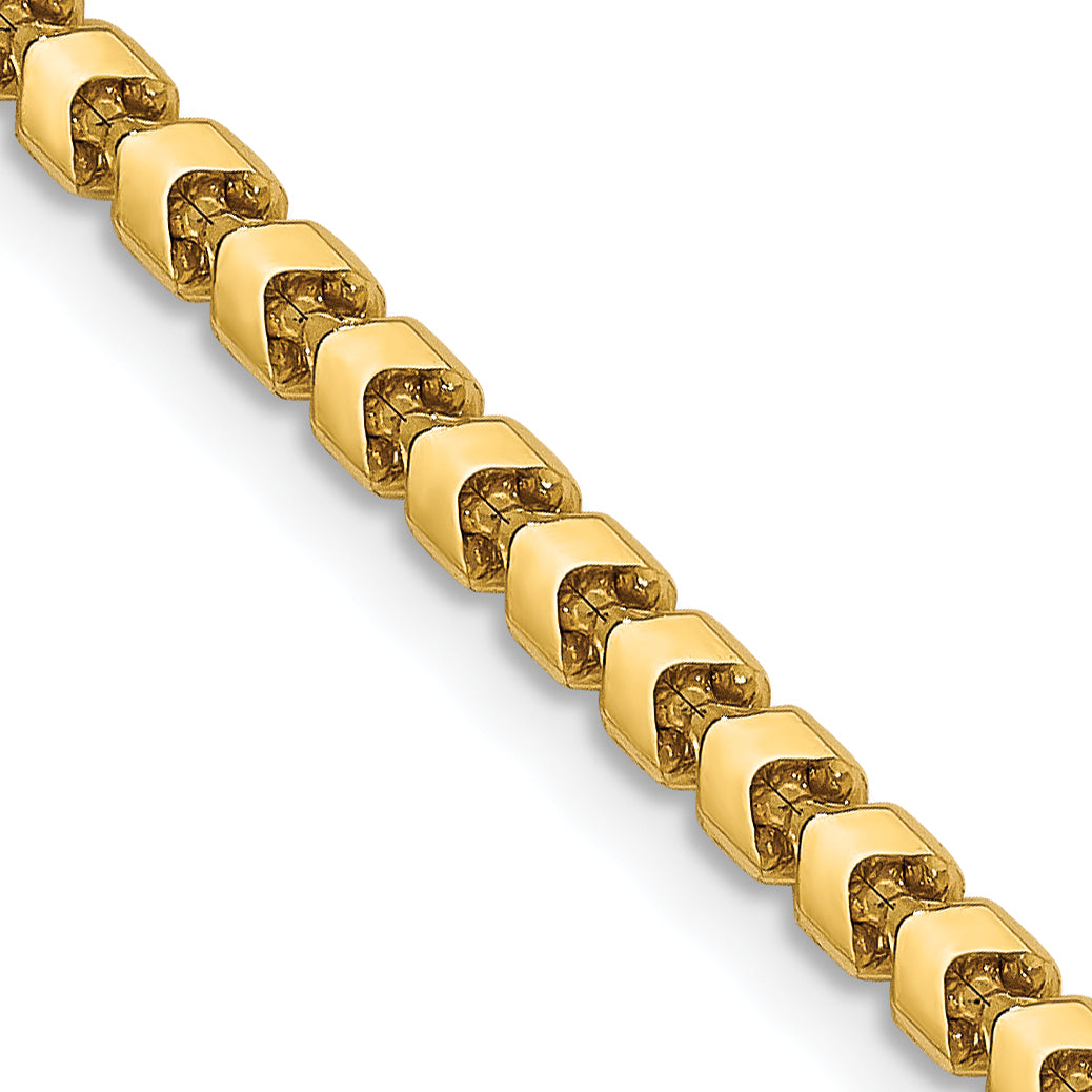 20 Inch 14K 2.4mm Franco Chain Necklace