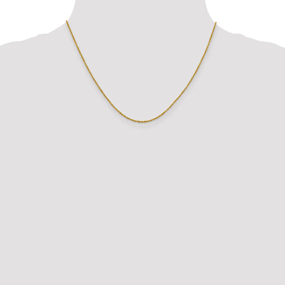 18 Inch 14K 1.25mm D/C Rolo Chain Necklace