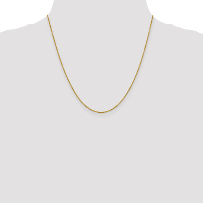 20 Inch 14K 1.25mm D/C Rolo Chain Necklace