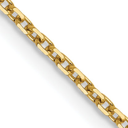 16 Inch 14K 1.25mm D/C Rolo Chain Necklace