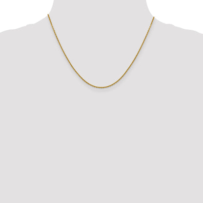 18 Inch 14K 1.5mm D/C Rolo Chain Necklace