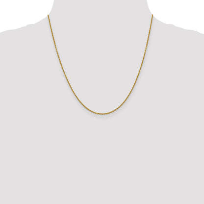 20 Inch 14K 1.5mm D/C Rolo Chain Necklace