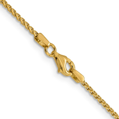 16 Inch 14K 1.4mm D/C Open Franco Chain Necklace