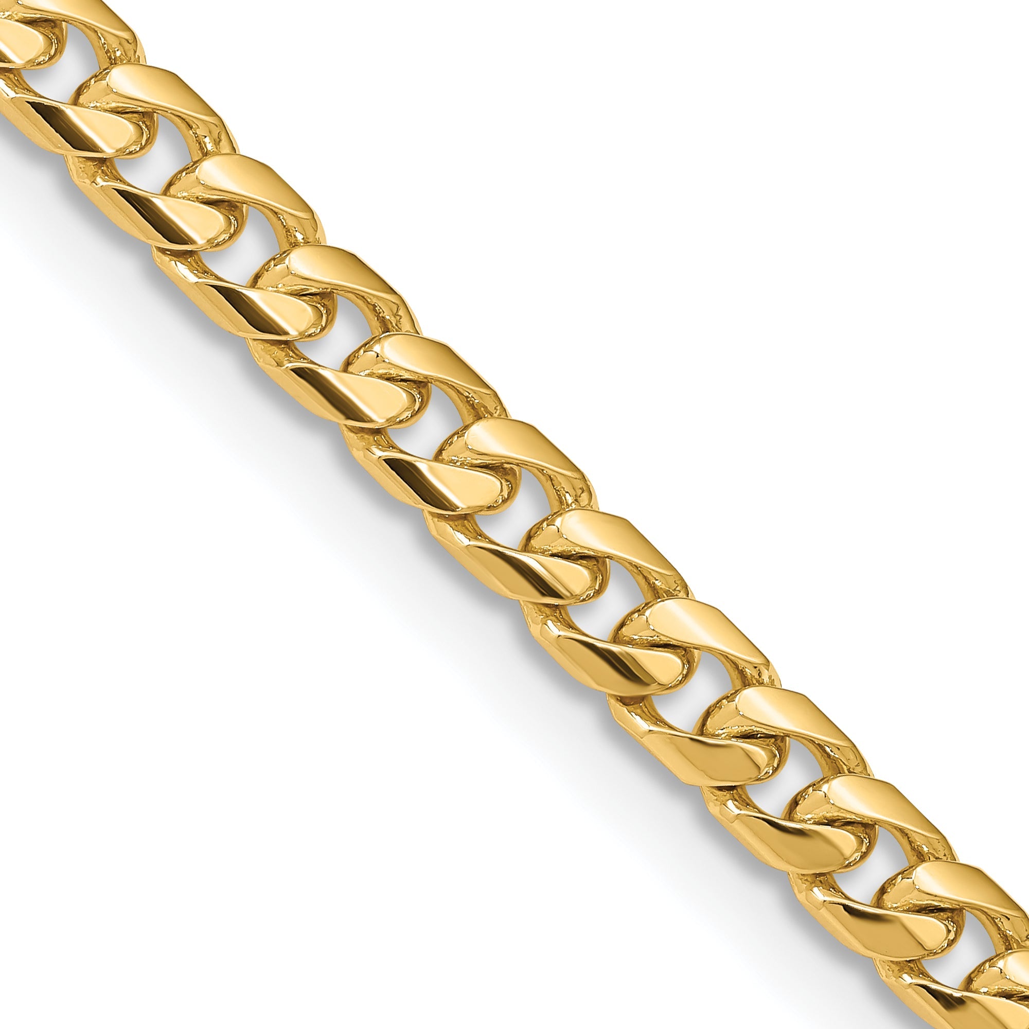 24 Inch 14K Yellow Gold 6.25mm Solid Miami Cuban Chain Necklace