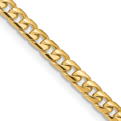 2 Inch 14K Yellow Gold 6.25mm Solid Miami Cuban Chain Necklace