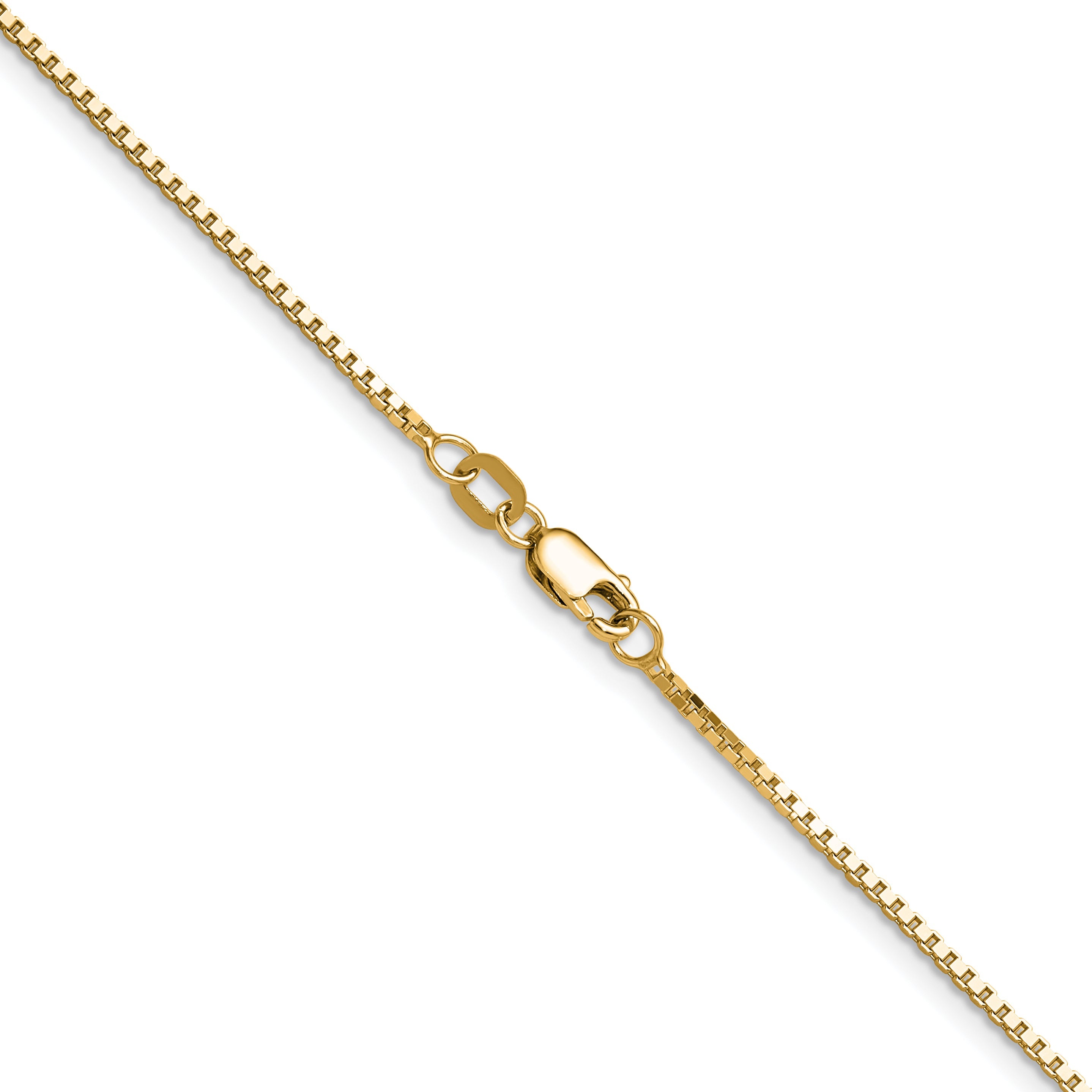 16 Inch 14K Yellow Gold 1.10mm Box Chain Necklace