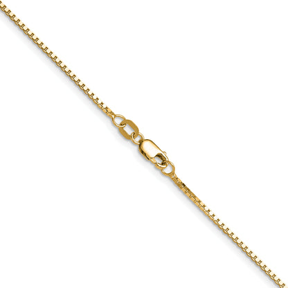 16 Inch 14K Yellow Gold 1.10mm Box Chain Necklace