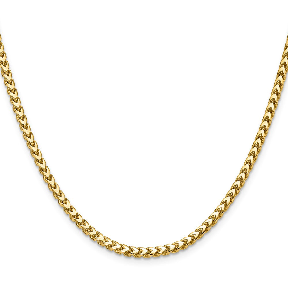 24 Inch 14K Yellow Gold 3.05mm Franco Chain Necklace
