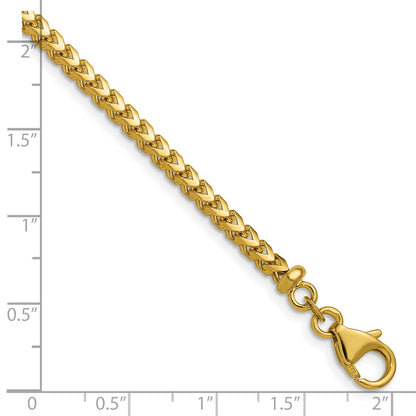 24 Inch 14K Yellow Gold 3.05mm Franco Chain Necklace