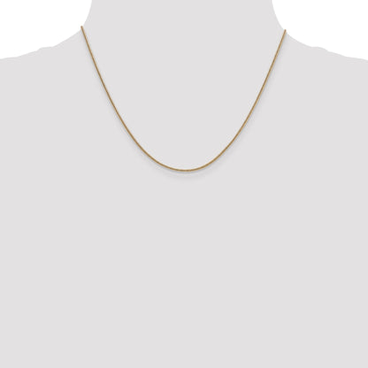 18 Inch 14K 1.3mm Round Snake Chain Necklace