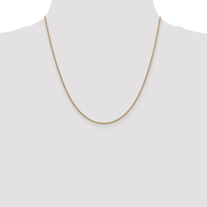 20 Inch 14K 1.3mm Round Snake Chain Necklace