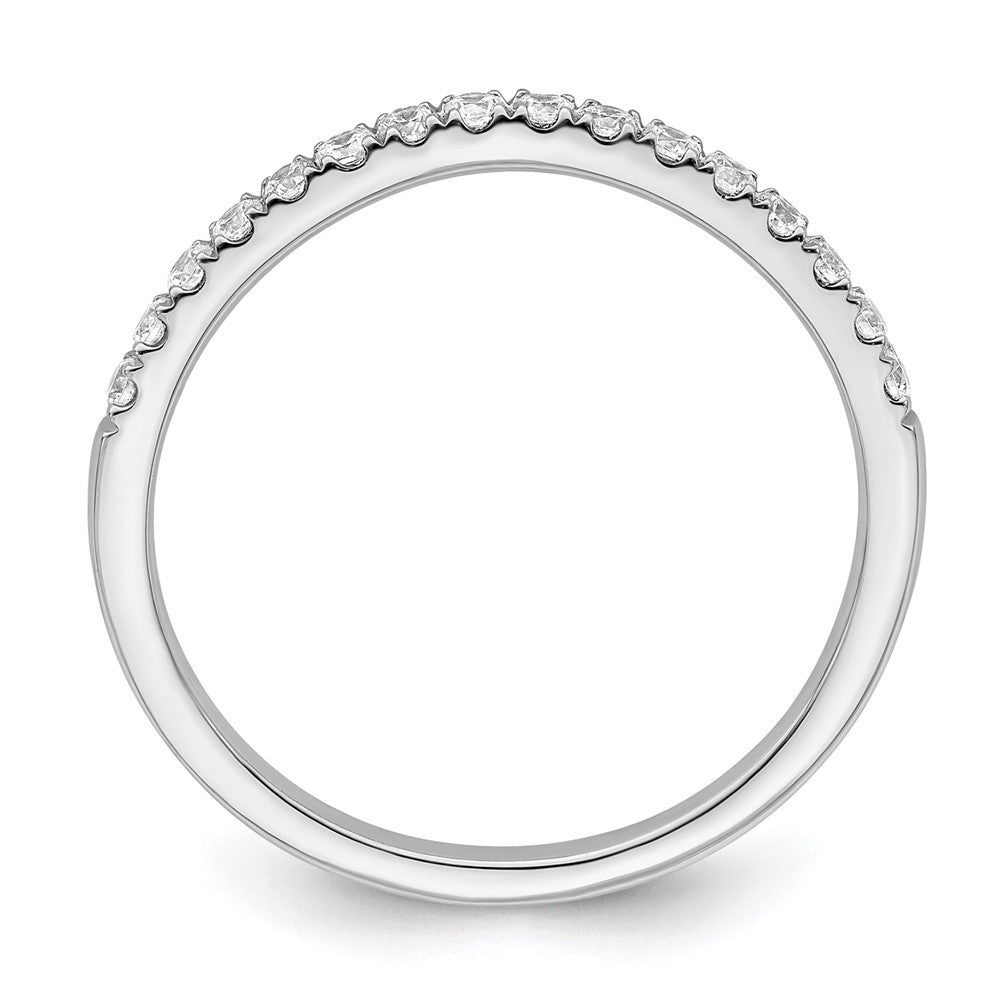 True Origin 14K White Gold 1/2 carat Lab Grown Diamond VS+ F+ Set of Two Complete Wedding Band Rings